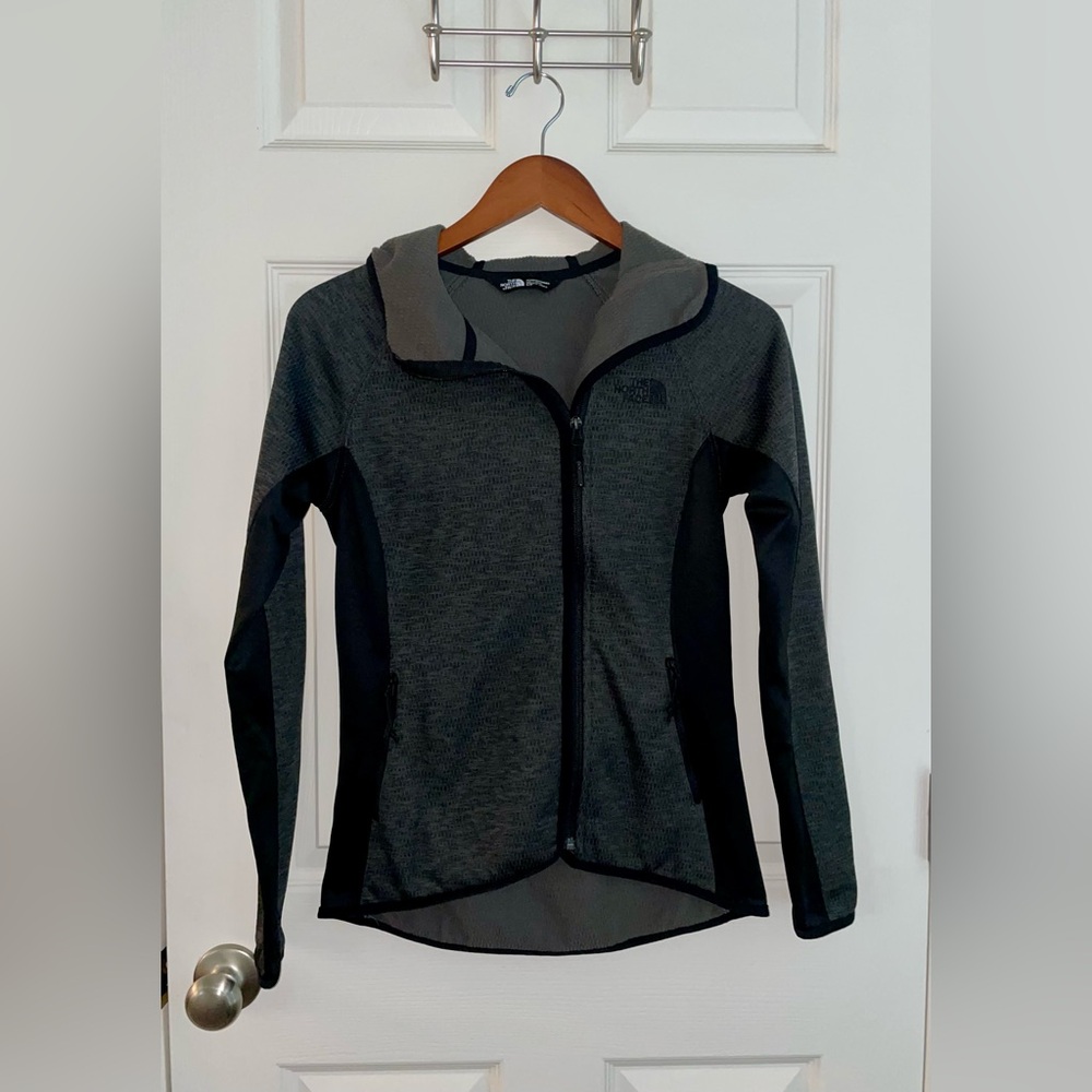 The North Face Black and Gray Women's Zip Up Hoodie